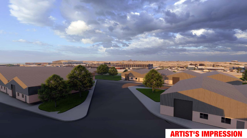 Large Industrial Site On National Highway Property Images
