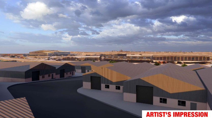 Large Industrial Site On National Highway Property Images