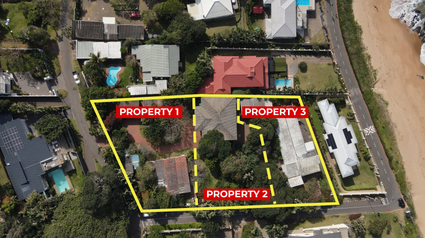 3 Adjacent Residential Properties Umdloti Property Images